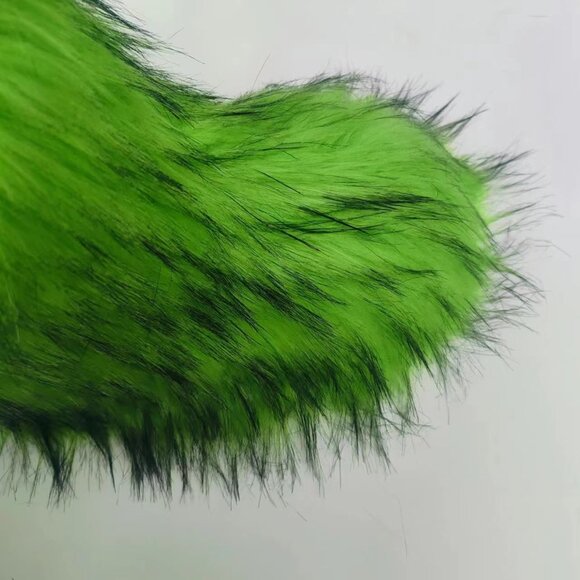 ⚡Women's Green Faux Fur Warm Boot Furry Short Snow Boot Mid Calf Boots - Picture 3 of 7
